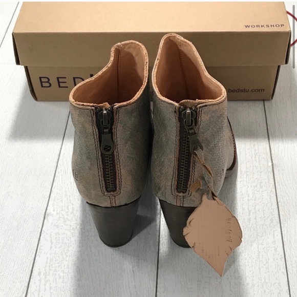 BED STU ONSET P. Peep Toe Booties Size 10 - Picture 11 of 13